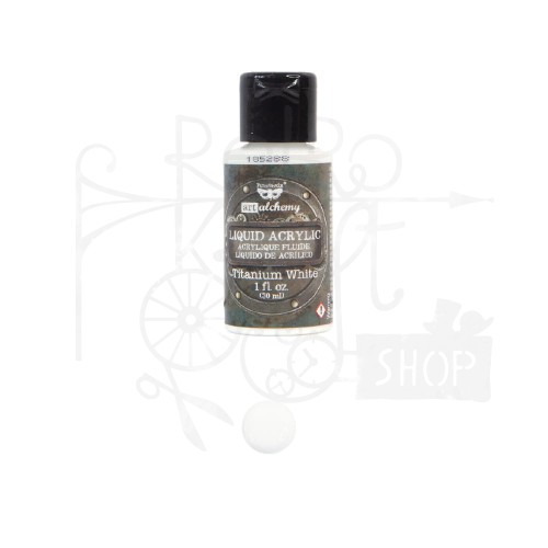 Farba Liquid Acrylic Titanium White 30ml Finnabair 967352 Prima