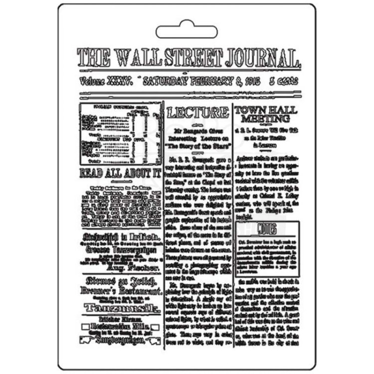 Foremka tekstura A5 Caligraphy Wall Street Journal K3PTA563 Stamperia