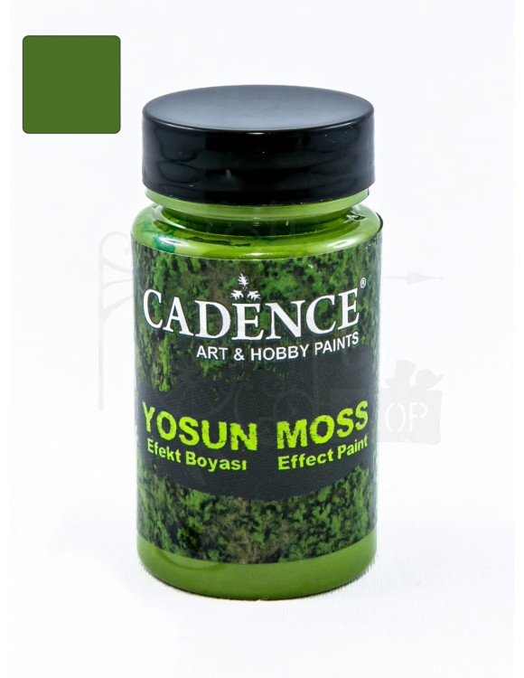 Farba Efekt Mchu 90ml ciemna zieleń MECH3640 Cadence 1