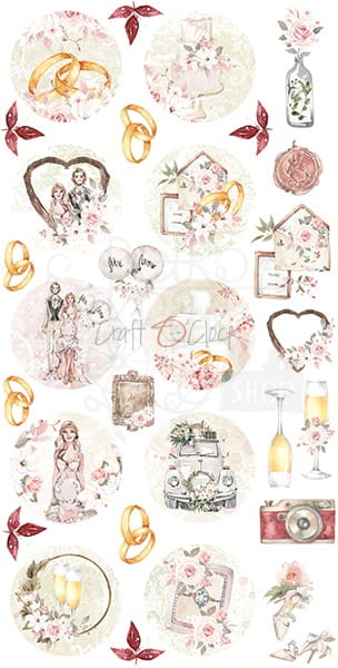 Zestaw etykiet - 23 - A Cordial Invitation Zestaw ślubny CC-DIGI-PR23 Craft O'Clock 3