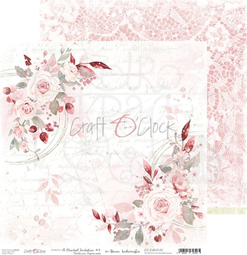 Zestaw papierów 30x30 A Cordial Invitation CC-C45-CI-07 Craft O'Clock 2
