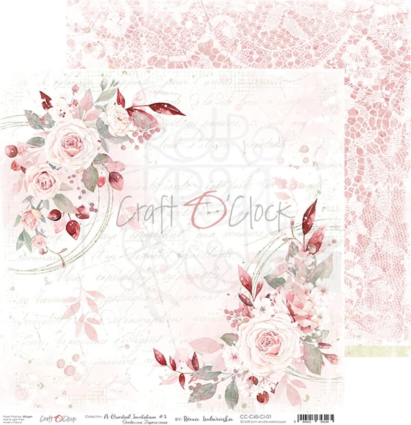 Zestaw papierów 30x30 A Cordial Invitation CC-C45-CI-07 Craft O'Clock 2