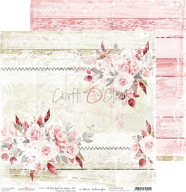 Zestaw papierów 30x30 A Cordial Invitation CC-C45-CI-07 Craft O'Clock 3