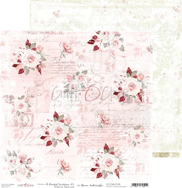 Zestaw papierów 30x30 A Cordial Invitation CC-C45-CI-07 Craft O'Clock 6