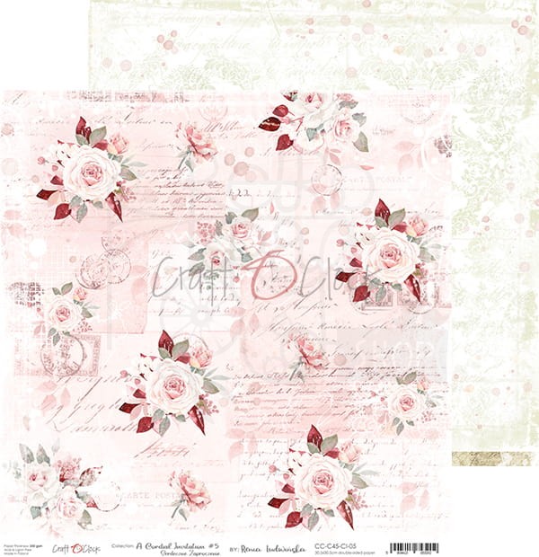 Papier 30x30 A Cordial Invitation 05 CC-C45-CI-05 Craft O'Clock