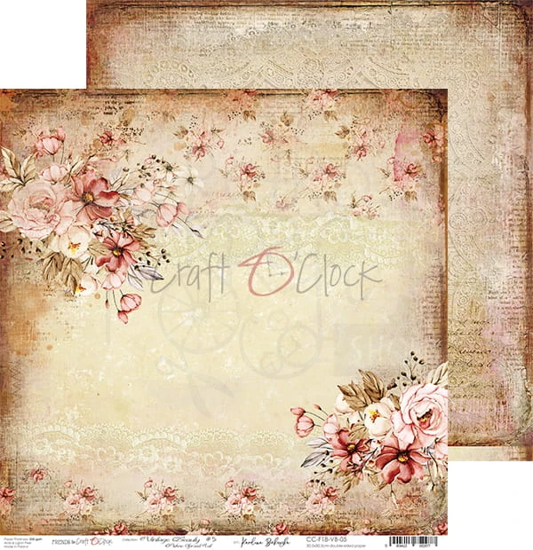Zestaw papierów 30x30 Vintage Beauty CC-F18-VB-07 Craft O'Clock 6