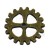 Trybik metalowy zębatka 1,5cm - wzór nr 5 - brąz 1