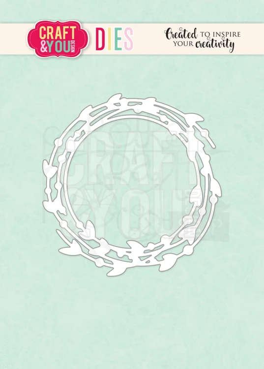 Wykrojnik Wreath with leaves Wianek z listkami CW122 Craft &amp; You Design
