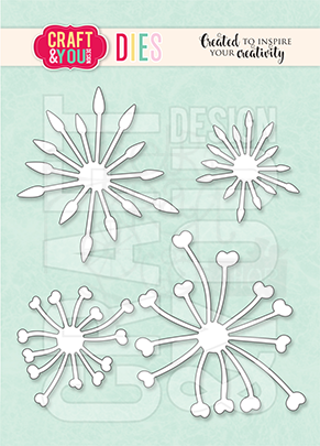 Wykrojnik Flower Stamen 2 Pręciki zestaw 2 CW173 Craft &amp; You Design
