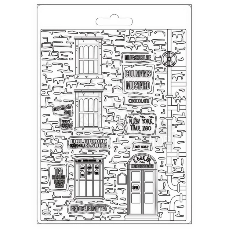 Foremka tekstura A5 Sir Vagabond Aviator New York building Ściana mur okna 1 K3PTA5623 Stamperia