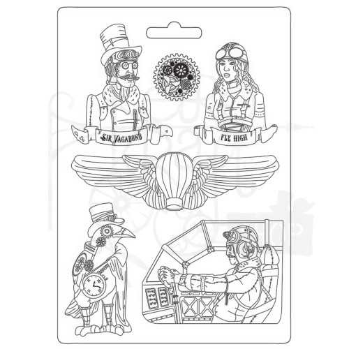 Foremka A4 Sir Vagabond Aviator Fly high Postacie K3PTA4538 Stamperia