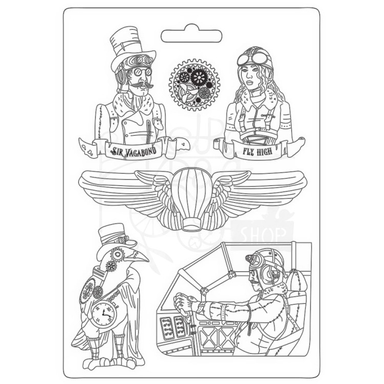 Foremka A4 Sir Vagabond Aviator Fly high Postacie K3PTA4538 Stamperia