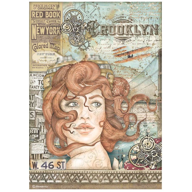 Papier ryżowy A4 Sir Vagabond Aviator Lady DFSA4701 Stamperia