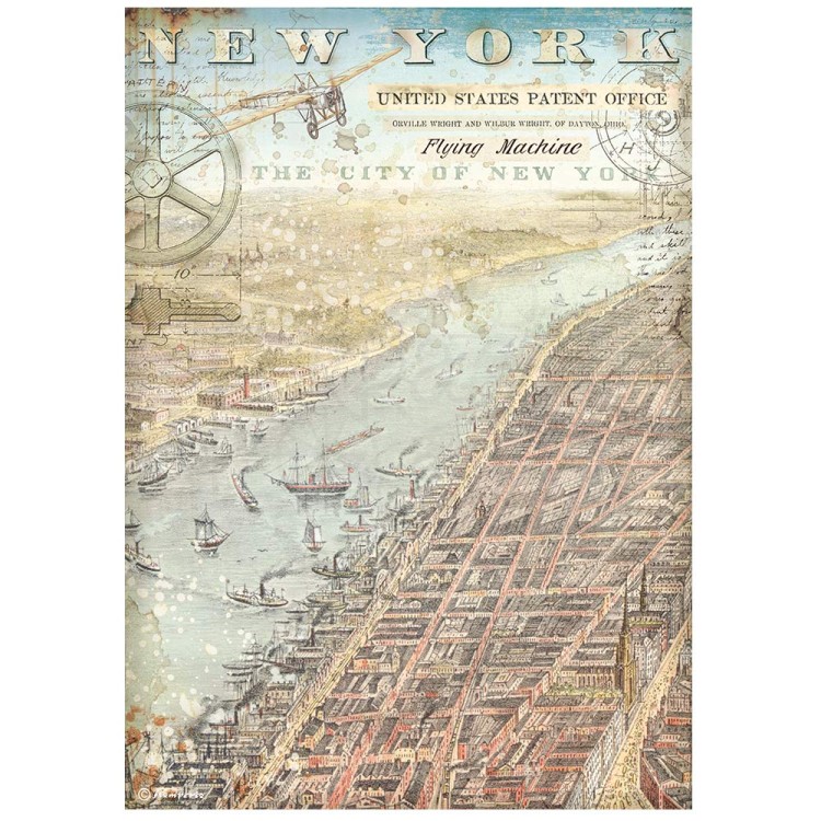 Papier ryżowy A4 Sir Vagabond Aviator New York DFSA4698 Stamperia