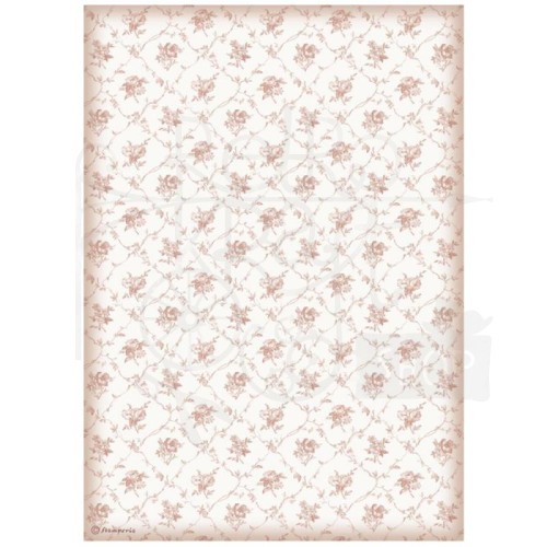 Papier ryżowy A4 You and Me Texture Tło kwiatki DFSA4697 Stamperia