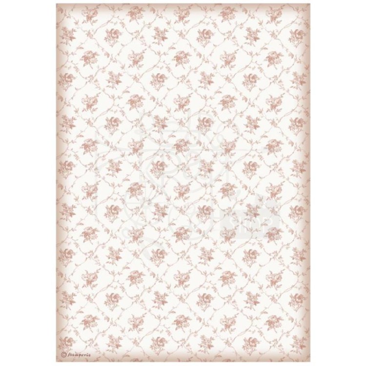 Papier ryżowy A4 You and Me Texture Tło kwiatki DFSA4697 Stamperia