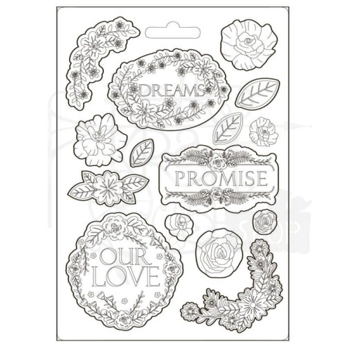 Foremka A5 Garden of Promises Dreams Napisy K3PTA5621 Stamperia