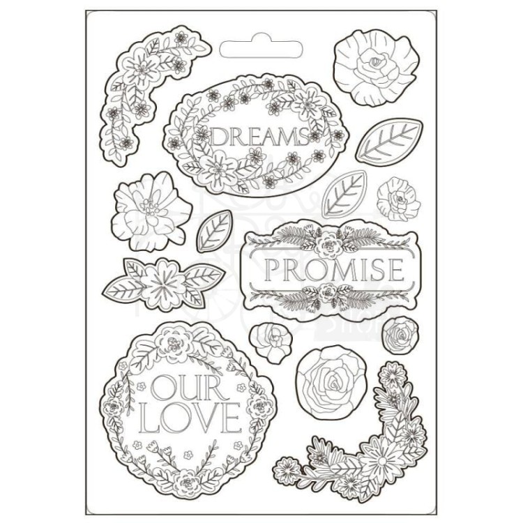Foremka A5 Garden of Promises Dreams Napisy K3PTA5621 Stamperia