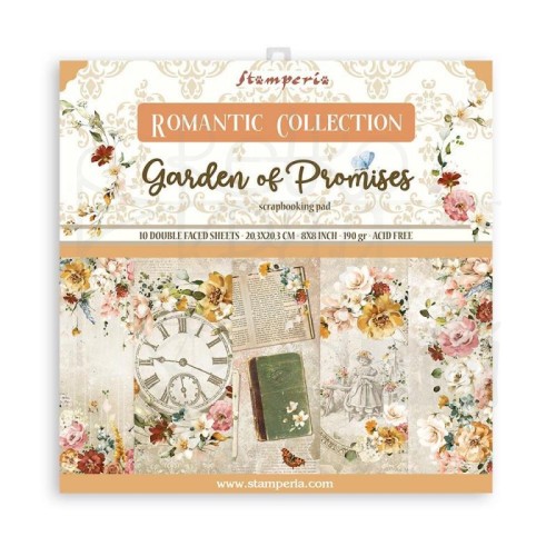 Zestaw papierów 20x20 Garden of Promises SBBS59 Stamperia 1