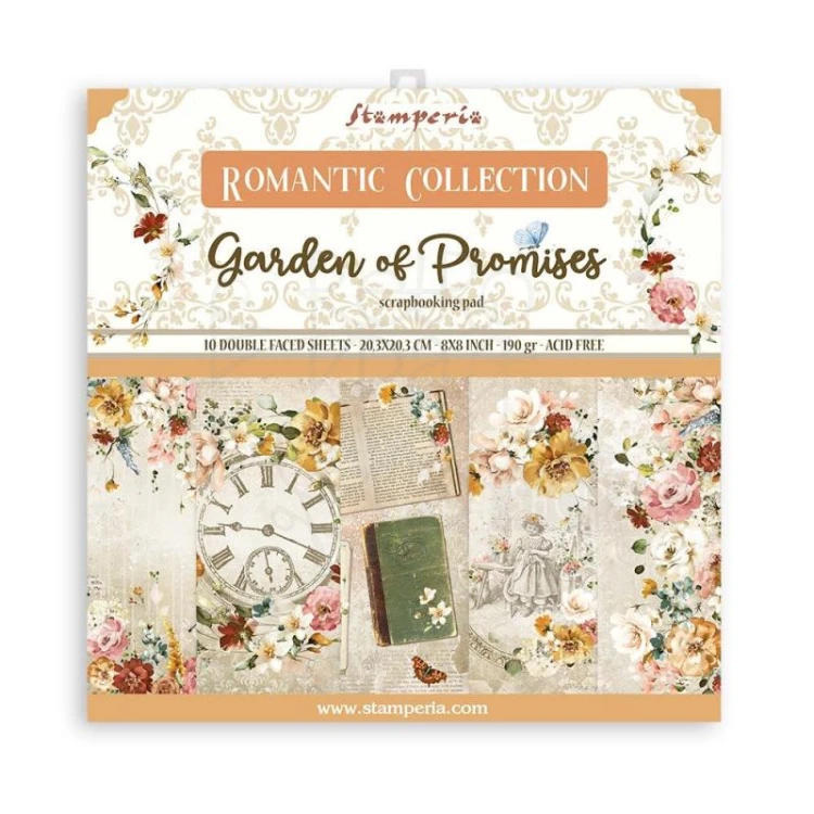 Zestaw papierów 20x20 Garden of Promises SBBS59 Stamperia 1