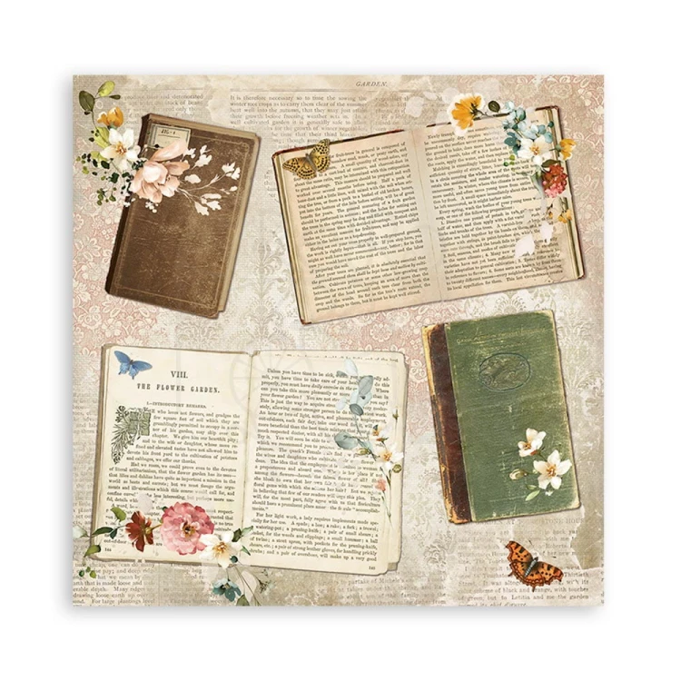 Zestaw papierów 20x20 Garden of Promises SBBS59 Stamperia 13