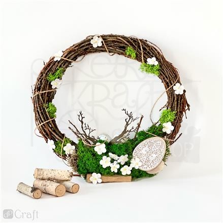 Kwiaty papierowe 2cm 60szt. białe CEKP-070 dpCraft 2