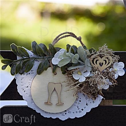 Kwiaty papierowe 2cm 60szt. białe CEKP-070 dpCraft 4