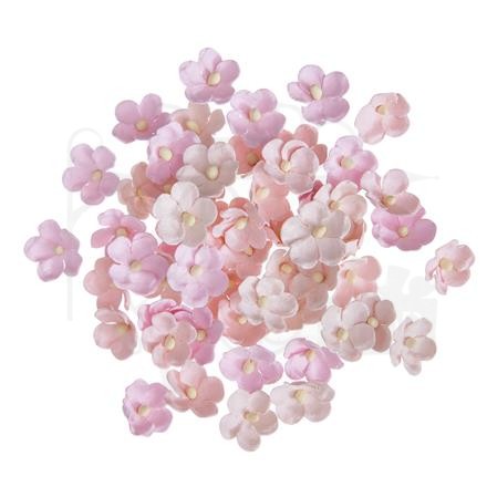 Kwiaty papierowe 2cm 60szt. różowe CEKP-069 dpCraft 1
