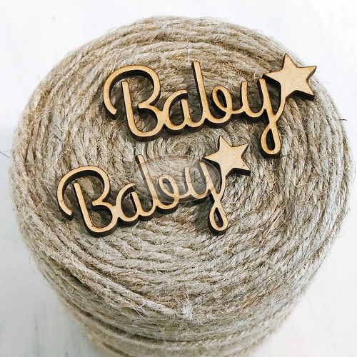 Baby x2 - napis HDF Artistiko