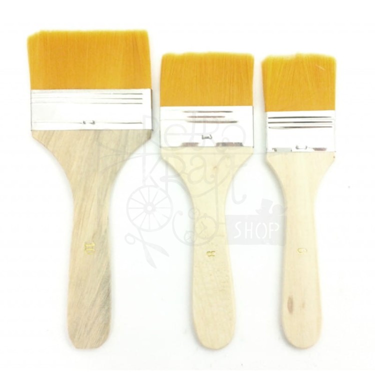 Pędzle szerokie 3szt nylon 5934 Pentart