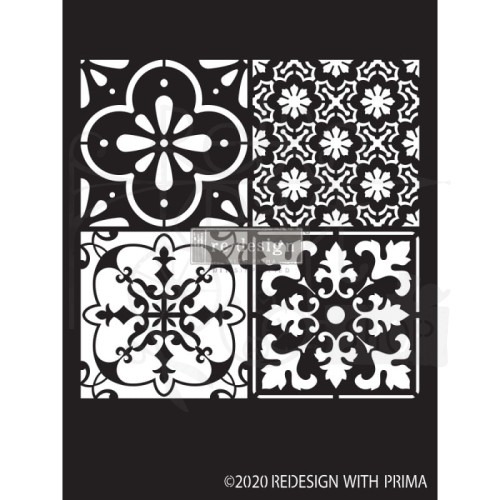Szablon maska 22x22cm Coastal Tile 650612 Redesign Prima