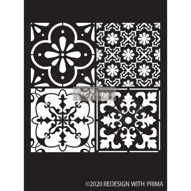Szablon maska 22x22cm Coastal Tile 650612 Redesign Prima