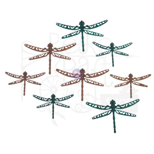 Ozdoba metalowa Mechanicals Scrapy Dragonflies Ważki 8szt 968526 Finnabair Prima