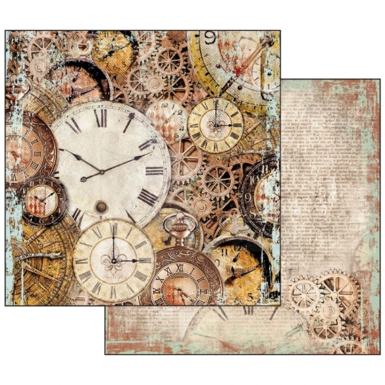 Zestaw papierów 30x30cm Clockwise SBBL39 Stamperia 6