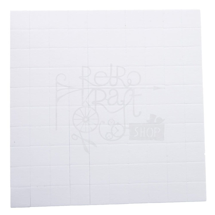 Kostka dystansowa z klejem 3D 10x10x1mm 81szt