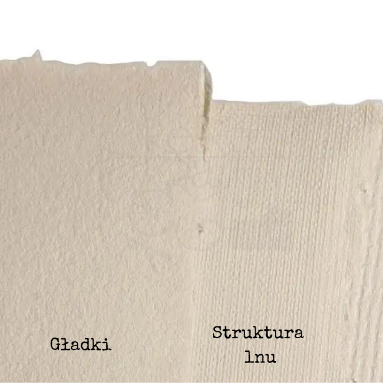 Papier czerpany A4 cappuccino struktura lnu 1