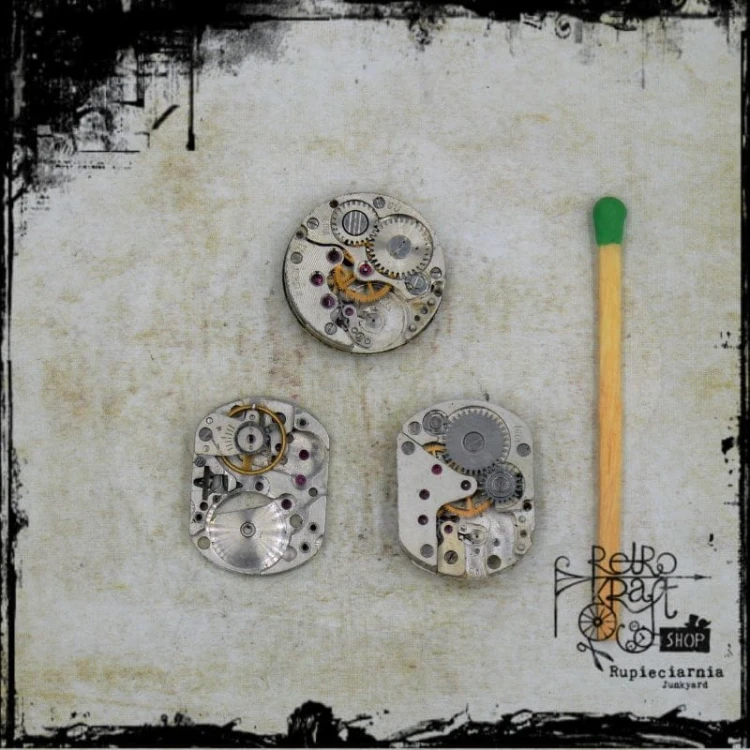 Zestaw 3 mechanizmów zegarowych 046 1