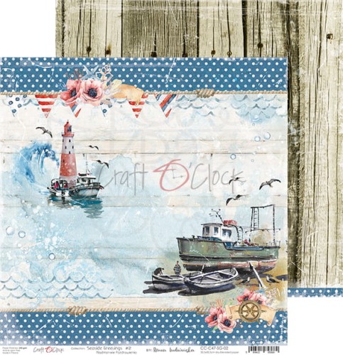 Papier 30x30 Seaside Greetings 02 CC-C47-SG-02 Craft O'Clock 1