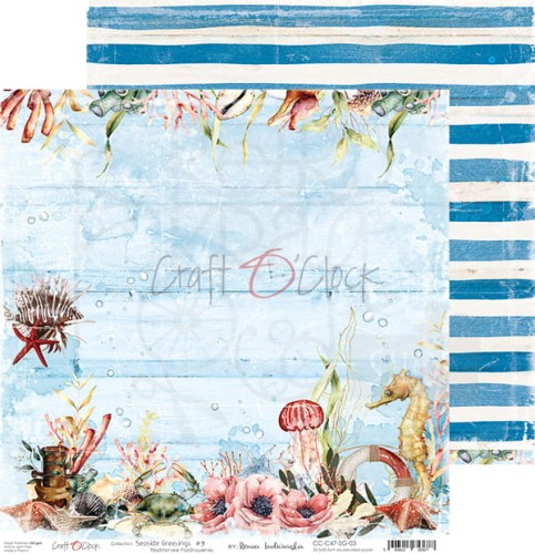 Papier 30x30 Seaside Greetings 03 CC-C47-SG-03 Craft O'Clock 1