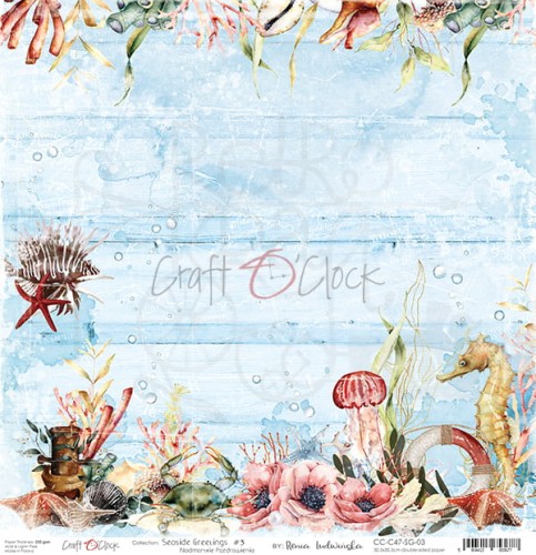Papier 30x30 Seaside Greetings 03 CC-C47-SG-03 Craft O'Clock 2