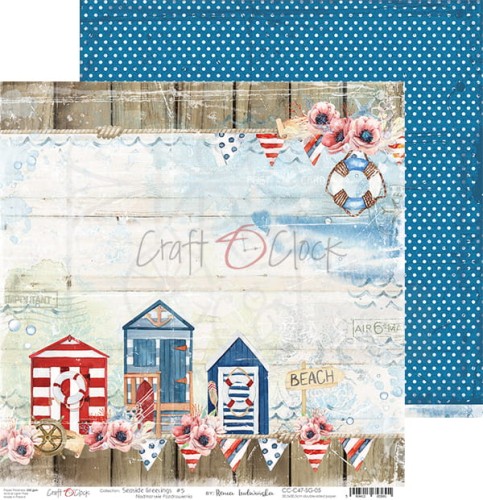 Papier 30x30 Seaside Greetings 05 CC-C47-SG-05 Craft O'Clock 1