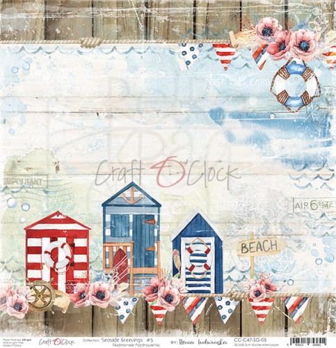 Papier 30x30 Seaside Greetings 05 CC-C47-SG-05 Craft O'Clock 2