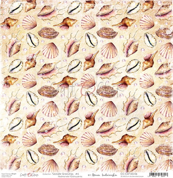 Papier 30x30 Seaside Greetings 06 CC-C47-SG-06 Craft O'Clock 2