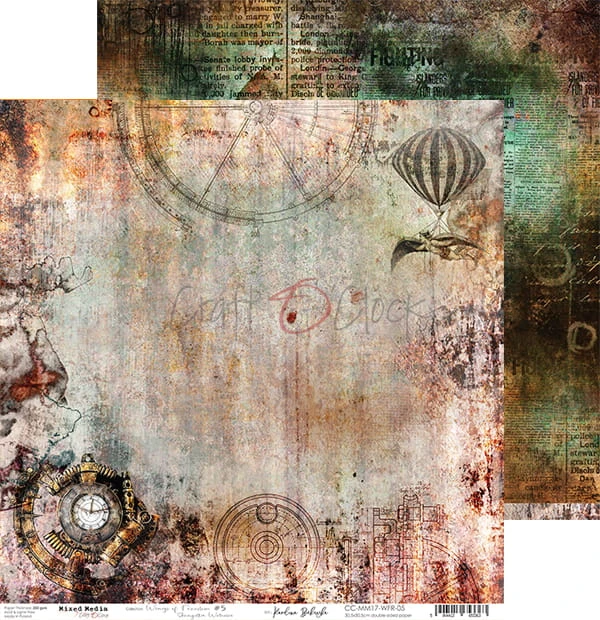 Papier 30x30 Wings of Freedom 05 CC-MM17-WFR-05 Craft O'Clock 1
