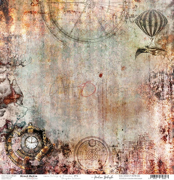 Papier 30x30 Wings of Freedom 05 CC-MM17-WFR-05 Craft O'Clock 2