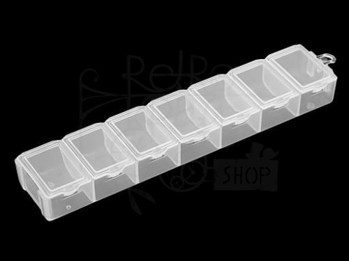 Pojemnik plastikowy - organizer 1.8x3.4x15cm