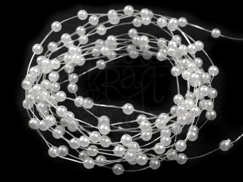 Perełki na żyłce silikonowej 2-3mm 1mb