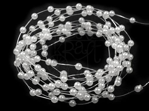 Perełki na żyłce silikonowej 2-3mm 1mb