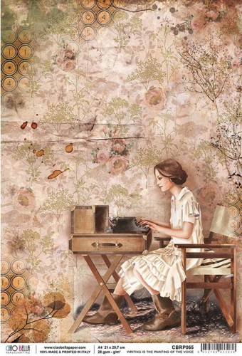 Papier ryżowy A4 Writing is the painting of the voice CBRP065 Ciao Bella