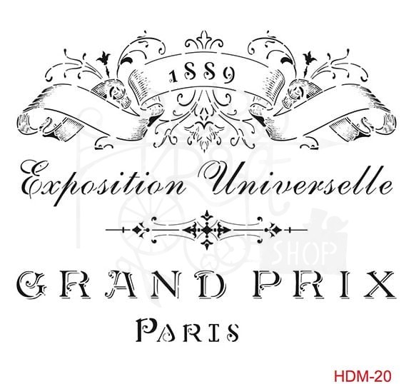 Szablon maska Home Decor 25x25 Grand Prix Paris HDM20 Cadence